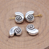 WYSIWYG 20pcs 8x11mm Antique Silver Color Conch Charms Beads Shell Beads Charms Zinc Alloy Conch Beads Jewelry Findings EF3940