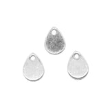 WYSIWYG 20pcs 8x11mm Charms Teardrop Droplets Antique Silver Color Alloy Diy Jewelry Making Accessories