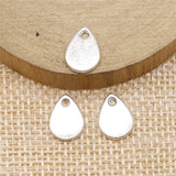 WYSIWYG 20pcs 8x11mm Charms Teardrop Droplets Antique Silver Color Alloy Diy Jewelry Making Accessories