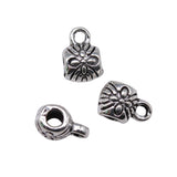 WYSIWYG 20pcs 8x5x5mm Beads Bails Charms For Jewelry Making Charm Bail Beads Jewelry Findings Beads Bails Charms