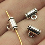 WYSIWYG 20pcs 8x7x4mm Beads Bails For Jewelry Making Pendant Beads Bails 2 Colors Charm Clip Clasp Bail Beads Spacer