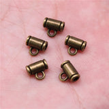 WYSIWYG 20pcs 8x7x4mm Beads Bails For Jewelry Making Pendant Beads Bails 2 Colors Charm Clip Clasp Bail Beads Spacer