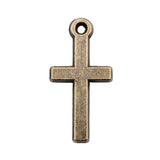 WYSIWYG 20pcs 9x19mm Charms Christian Cross For Jewelry Making Charms Cross Small Jewelry Making DIY Handmade Craft Pendant