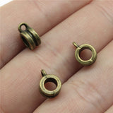 WYSIWYG 20pcs 9x7x4mm Charm Clip Clasp Bail Beads Pendants For Jewelry Making Beads Bails Pendants Pendant Beads Bails