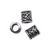 WYSIWYG 20pcs 9x8x8mm Big Hole Spacer Beads Charms For Jewelry Making DIY Bracelet Making Antique Silver Color