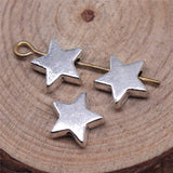 WYSIWYG 20pcs 9x9mm Antique Silver Color Star Beads For Jewelry Making DIY Jewelry Findings