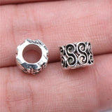 WYSIWYG 20pcs 9x9x7mm Big Hole Spacer Beads For Jewelry Making DIY Bracelet Making 2 Colors