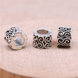 WYSIWYG 20pcs 9x9x7mm Big Hole Spacer Beads For Jewelry Making DIY Bracelet Making 2 Colors