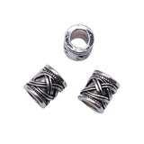 WYSIWYG 20pcs 9x9x8mm Big Hole Spacer Beads Charms For Jewelry Making DIY Bracelet Making Antique Silver Color