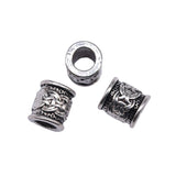 WYSIWYG 20pcs 9x9x8mm Big Hole Spacer Beads For DIY Jewelry Making Antique Silver Color DIY Bracelet Making