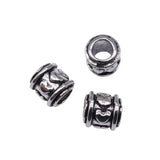 WYSIWYG 20pcs 9x9x9mm Big Hole Spacer Beads Charms For Jewelry Making DIY Bracelet Making Antique Silver Color