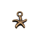 WYSIWYG 20pcs Antique Bronze Antique Silver Color 12x10mm Starfish Charms Jewelry Making DIY Handmade Craft Charms