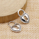 WYSIWYG 20pcs Antique Silver Color 12x17mm Love Lock Charms Pendant For Jewelry Making Diy Jewelry Findings