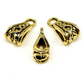 WYSIWYG 20pcs Bail Beads Charms 3 Colors Zinc Alloy DIY Jewelry Making Accessories DIY For Bracelet Necklace 6x7x10mm