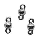 WYSIWYG 20pcs Ball Connector Charms Diy Jewelry Making Jewelry Finding Antique Silver Color 5x11mm