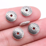 WYSIWYG 20pcs Charms 10x3mm Spacer Bead Charms For Jewelry Making DIY Jewelry Findings Antique Silver Color Alloy Charms Pendant