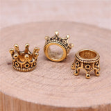 WYSIWYG 20pcs Charms 10x7x6mm Crown Charms For Jewelry Making DIY Jewelry Findings Antique Gold Color Alloy Charms Pendant