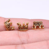 WYSIWYG 20pcs Charms 10x7x6mm Crown Charms For Jewelry Making DIY Jewelry Findings Antique Gold Color Alloy Charms Pendant