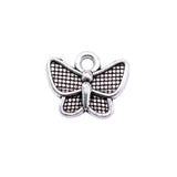 WYSIWYG 20pcs Charms 13x10mm Butterfly Charms For Jewelry Making DIY Jewelry Findings Antique Silver Color Alloy Charms Pendant