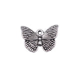 WYSIWYG 20pcs Charms 13x18mm Butterfly Charms For Jewelry Making DIY Jewelry Findings Antique Silver Color Alloy Charms Pendant EF3913