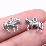 WYSIWYG 20pcs Charms 16x14mm Zebra Charms For Jewelry Making Antique Silver Color DIY Jewelry Findings Pendant