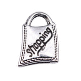 WYSIWYG 20pcs Charms 17x12mm Shopping Bag Charms For Jewelry Making DIY Jewelry Findings Antique Silver Color Alloy Charms