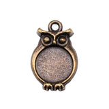 WYSIWYG 20pcs Charms 18x12mm Owl Charms For Jewelry Making DIY Jewelry Findings Antique Bronze Color Alloy Charms Pendant
