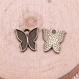 WYSIWYG 20pcs Charms 18x14mm Butterfly Charms For Jewelry Making DIY Jewelry Findings Antique Silver Color Alloy Charms Pendant