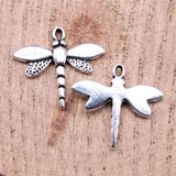 20pcs Charms 18x16mm Dragonfly Charms For Jewelry Making DIY Jewelry Findings Antique Silver Color Alloy Charms Pendant ef4366