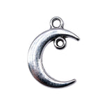 WYSIWYG 20pcs Charms 19x13mm Moon Connector Charms For Jewelry Making DIY Jewelry Findings Antique Silver Color Alloy Charms