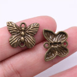 WYSIWYG 20pcs Charms 19x15mm Butterfly Connector Charms For Jewelry Making DIY Jewelry Findings Alloy Charms Connector