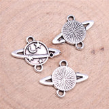 WYSIWYG 20pcs Charms 19x15mm Stars And Moon Universe Connecting Charms For Jewelry Making DIY Jewelry Findings