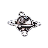 WYSIWYG 20pcs Charms 19x15mm Stars And Moon Universe Connecting Charms For Jewelry Making DIY Jewelry Findings