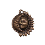 WYSIWYG 20pcs Charms 20x16mm Sun Moon Charms Pendant Antique Bronze Color For Jewelry Making DIY Jewelry Findings