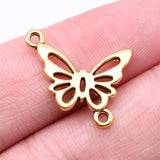 20pcs Charms 20x17mm Butterfly Connector Charms For Jewelry Making DIY Jewelry Findings Alloy Charms ef4470