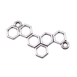 WYSIWYG 20pcs Charms 27x13mm Honeycomb Connector Charms For Jewelry Making DIY Jewelry Findings Antique Silver Color Charms