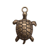 WYSIWYG 20pcs Charms 27x17mm Turtle Charms For Jewelry Making DIY Jewelry Findings Antique Bronze Color Alloy Charms Pendant