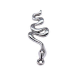 WYSIWYG 20pcs Charms 28x10mm Snake Charms For Jewelry Making DIY Jewelry Findings Antique Silver Color Alloy Charms Pendant