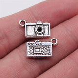 WYSIWYG 20pcs Charms Camera Antique Silver Color 10x15mm Metal Alloy Charms Jewelry Diy Accessories