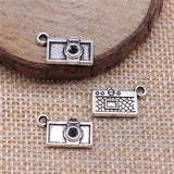 WYSIWYG 20pcs Charms Camera Antique Silver Color 10x15mm Metal Alloy Charms Jewelry Diy Accessories