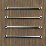 20pcs Charms Long Bar Connector Antique Silver Color Tone 2x34mm Metal Jewelry Findings DIY Accessories ef4464