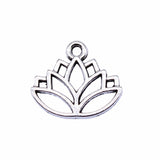 WYSIWYG 20pcs Charms Lotus 16x14mm Metal Alloy Jewelry DIY Accessories 3 Colors For Jewelry Making EF3817