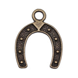 WYSIWYG 20pcs Charms Lucky Horseshoe Good Luck Talisman 24x18mm Tibetan Silver Color Pendant Antique Jewelry Making DIY Craft