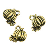 20pcs Charms Pumpkin Fall Thanksgiving Halloween 10x10mm Tibetan Pendants Crafts Making Findings Antique DIY Jewelry h0222