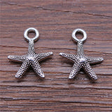 WYSIWYG 20pcs Charms Starfish Diy Jewelry Findings Antique Silver Color 13x16mm Starfish Charms