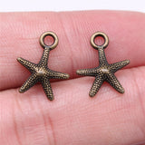 WYSIWYG 20pcs Charms Starfish Diy Jewelry Findings Antique Silver Color 13x16mm Starfish Charms