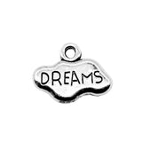 WYSIWYG 20pcs Dreams Pendant Charms DIY Jewelry Making Jewelry Finding Antique Silver Color 17x13mm