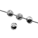 WYSIWYG 20pcs Jewelry Findings Handmade DIY Craft Bead Antique Silver Color Charms 5mm