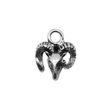 WYSIWYG 20pcs Jewelry Making Diy Handmade Craft Charms Antique Silver Color 11x14mm Goat Head Pendant