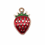 WYSIWYG 20pcs KC Gold Color Banana Pineapple Strawberry Charms For Jewelry Making DIY Jewelry Findings